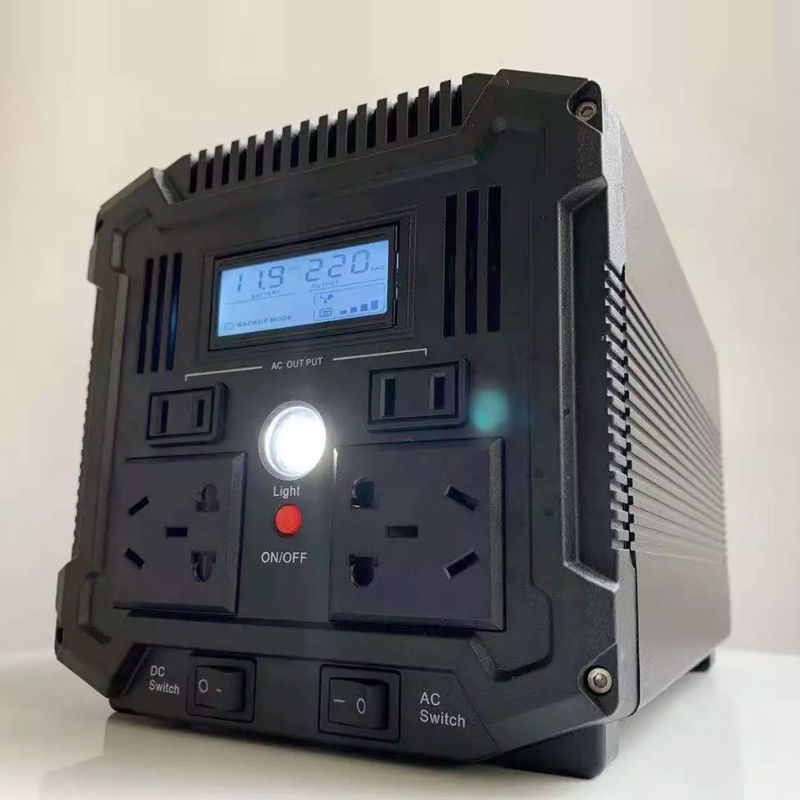Lifepo4 Przenośny generator Elektrownia DC AC 12v 45ah Litowo-żelazowo-fosforanowy UPS Energia słoneczna