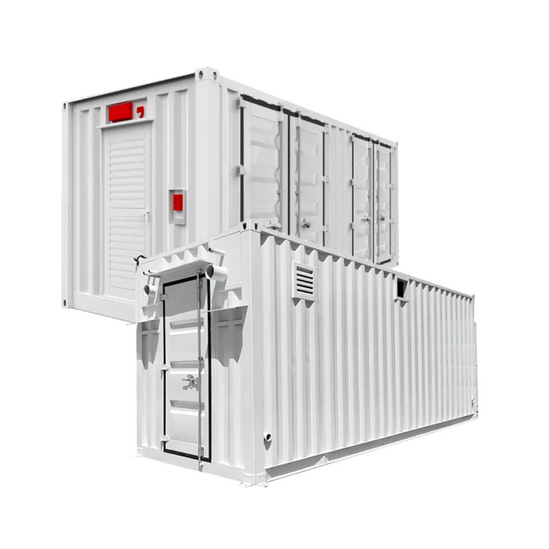 20 stóp pojemniki do magazynowania energii Litowo-żelazowo-fosforowe baterie 500 kW System zasilania magazynowania