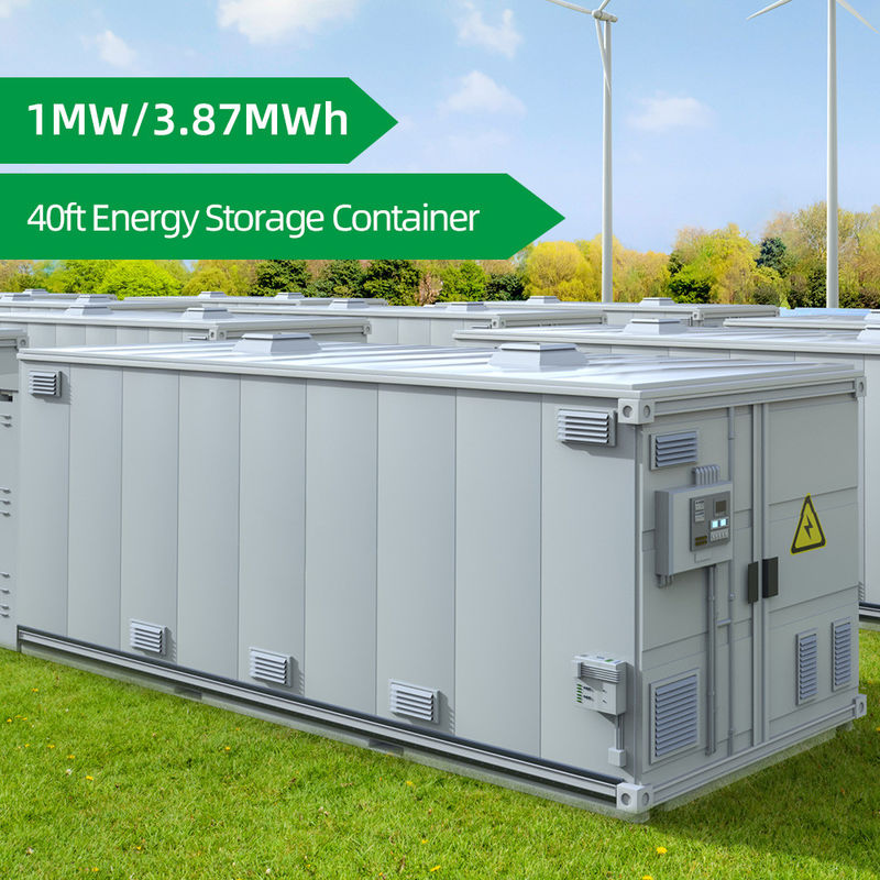 40ft ESS 1MW 3,87MWh System magazynowania energii w pojemniku Szczyt golenia Energia słoneczna Magazynowanie energii