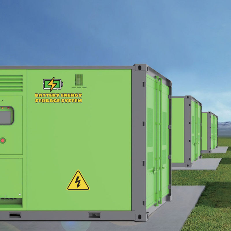 Generator wysokoprężny i system magazynowania energii z akumulatorów litowych w jednej zewnętrznej szafce z akumulatorami