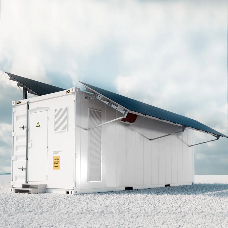 System magazynowania energii w pojemniku 18*4P384S Konfiguracja i waga 75 t dla maksymalnej pojemności